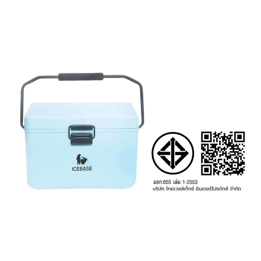 กระติกน้ำแข็งเก็บความเย็น ICEBASE รุ่น CLP-310BLT (VENUS) ขนาด 12 ลิตร สีฟ้า_7